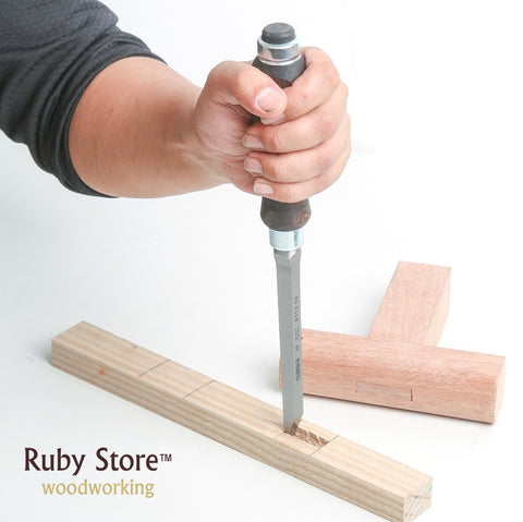 Set of 4pcs Mortise Chisels, Narex Model 8363 00, 4mm, 6mm, 10mm, 12mm, In a Paper  Box, Fine Woodworking