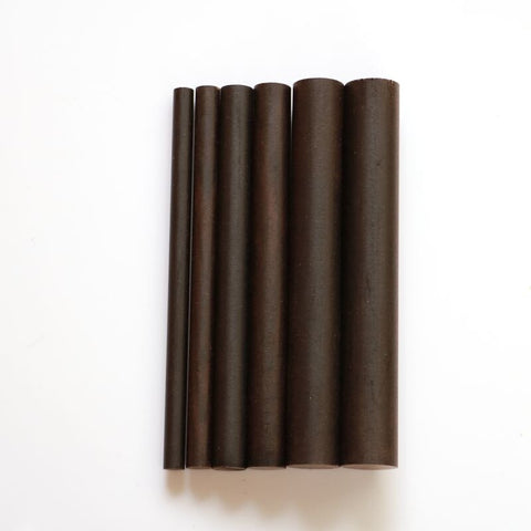 5pcs lot African  Ebony Dowel Pins wood lumber turning blanks pen making round stick pen make blanks