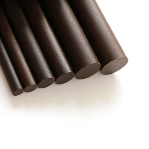 5pcs lot African  Ebony Dowel Pins wood lumber turning blanks pen making round stick pen make blanks