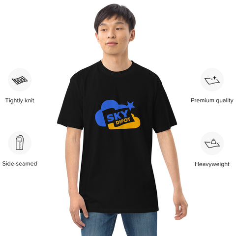 Men’s premium heavyweight tee with custom LOGO