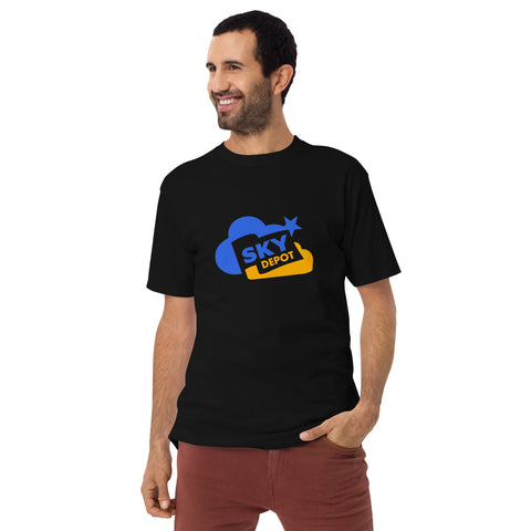 Men’s premium heavyweight tee with custom LOGO