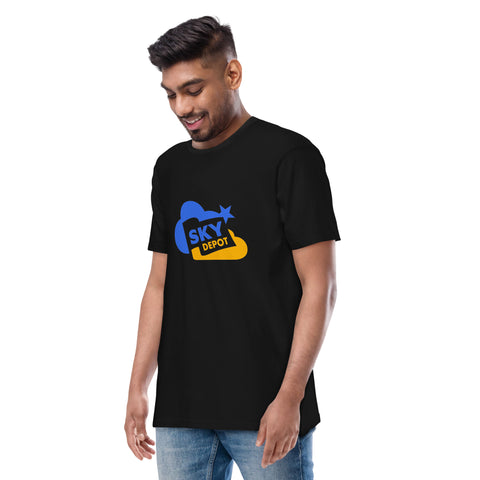 Men’s premium heavyweight tee with custom LOGO