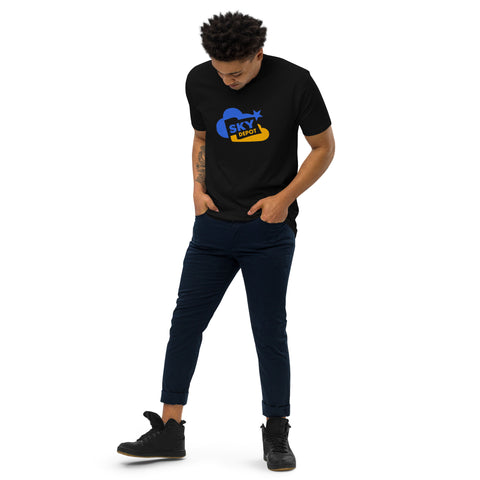 Men’s premium heavyweight tee with custom LOGO