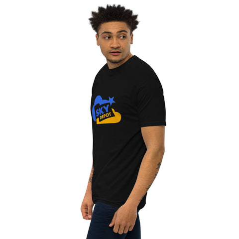 Men’s premium heavyweight tee with custom LOGO
