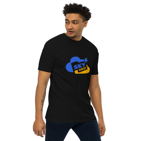 Men’s premium heavyweight tee with custom LOGO